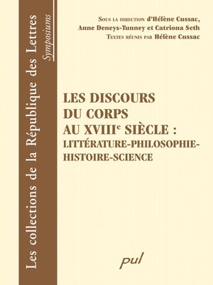 cover image of Les discours du corps au XVIIIe siècle